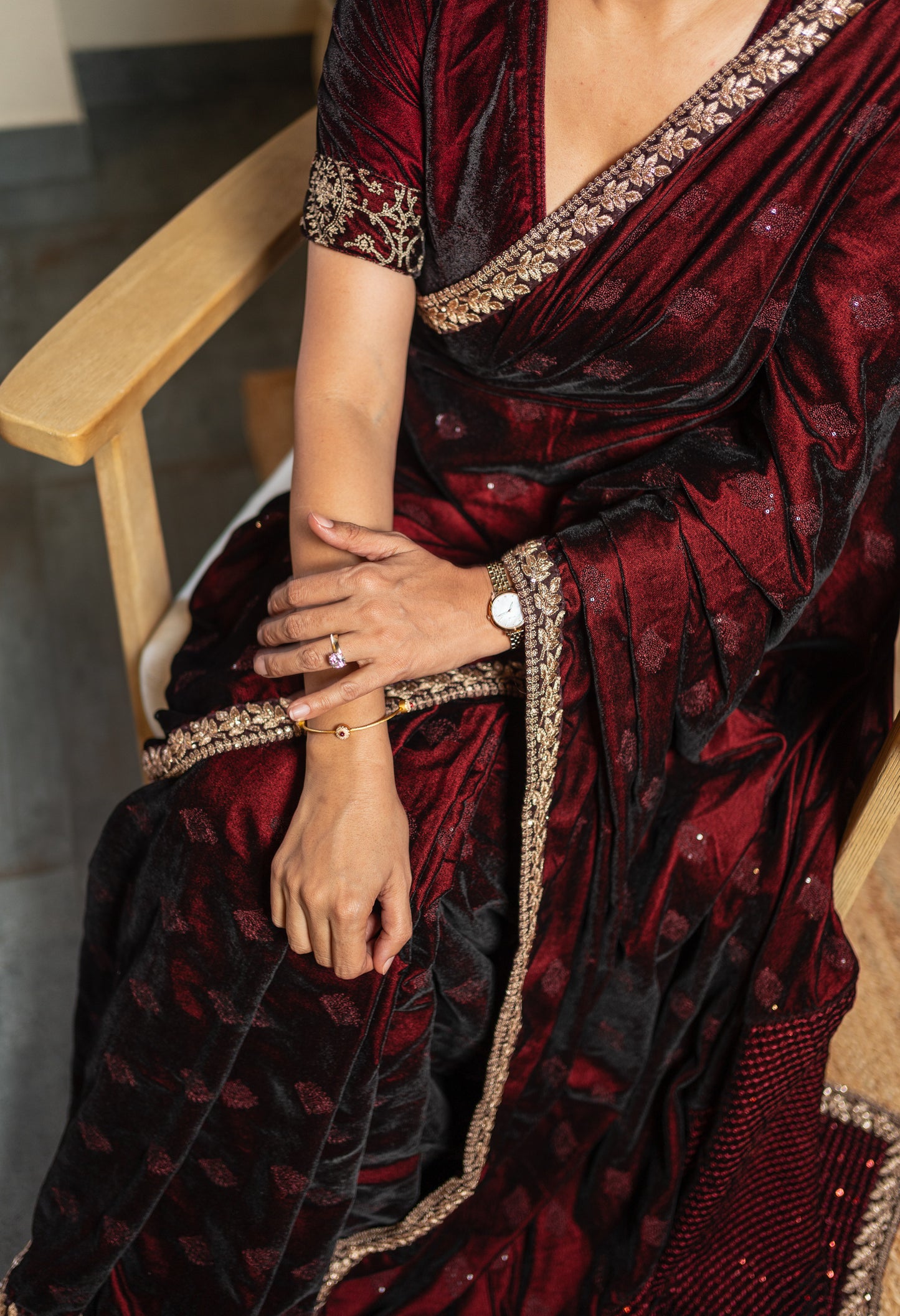 GAJRA VELVET SARI