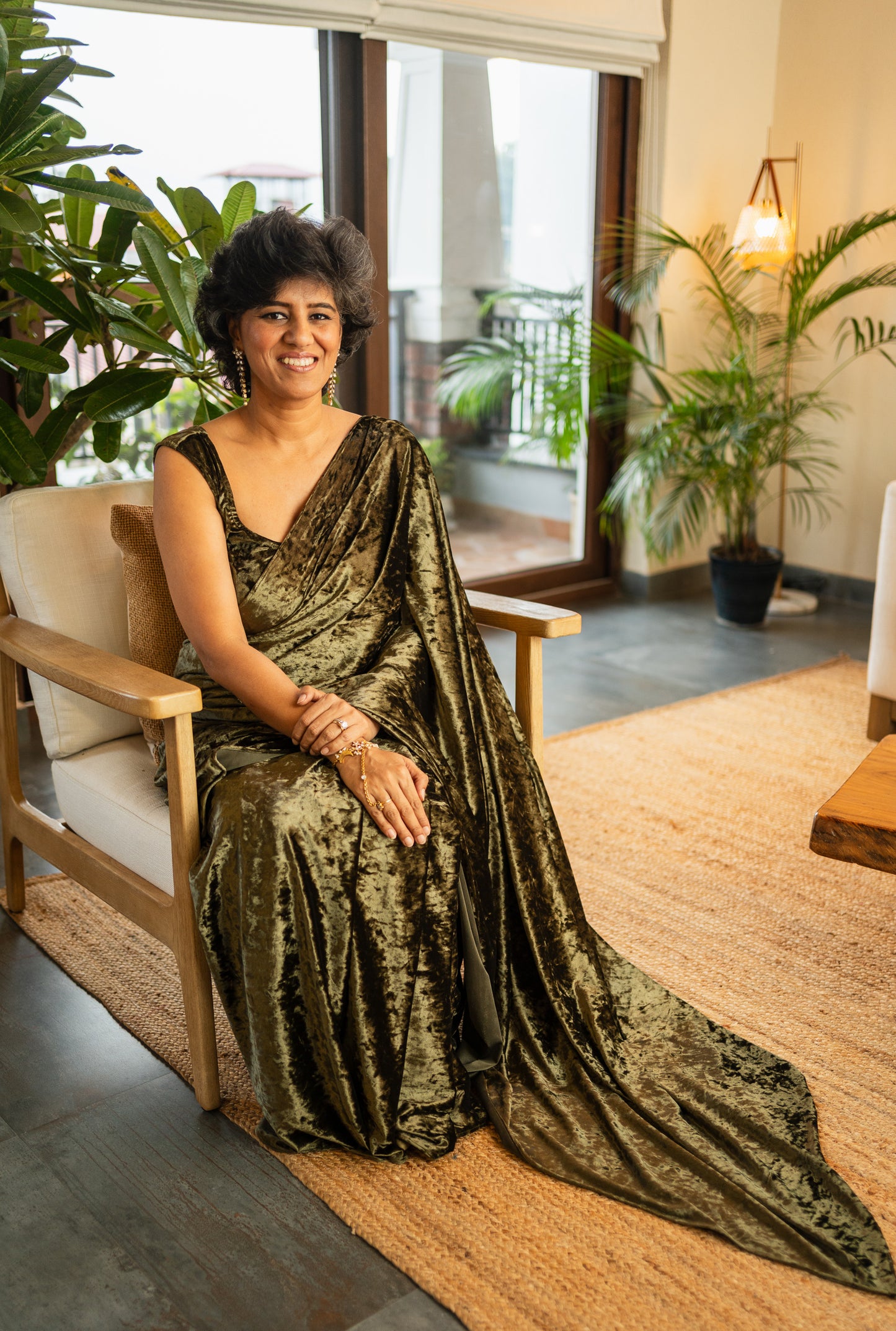 RADHA RANI VELVET SARI