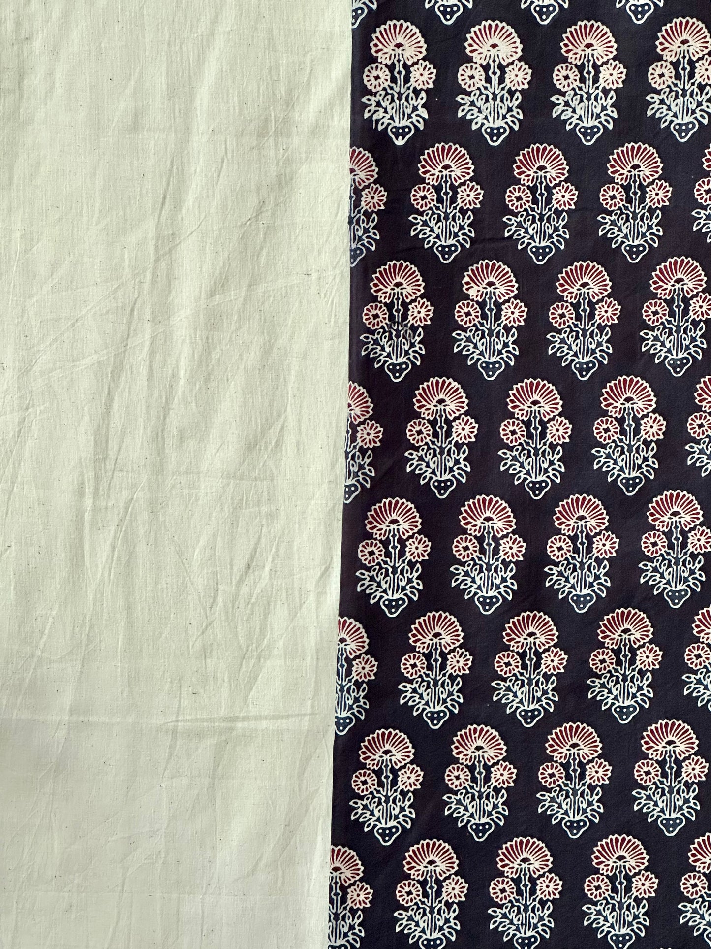 NANDI KESHWARA COTTON SUIT (APPLIQUE DUPATTA)