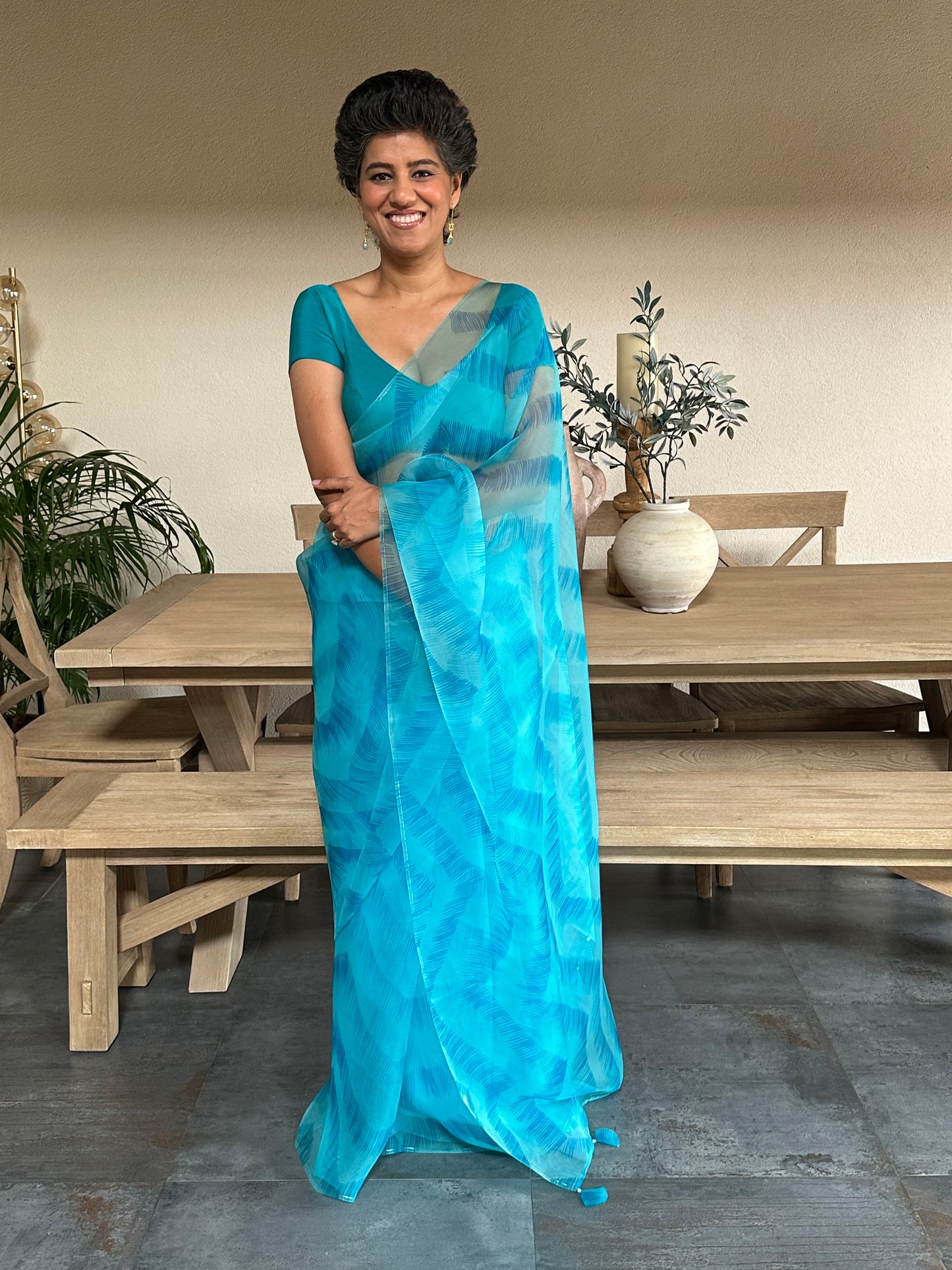 SUNITI DEVI SILK ORGANZA SAREE