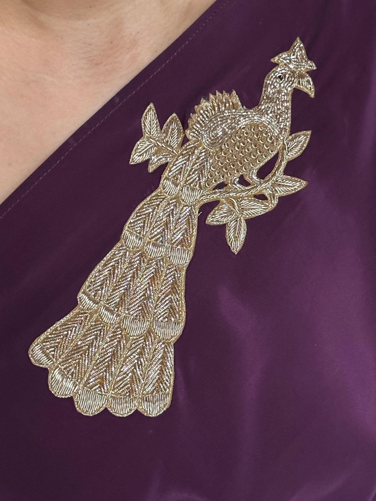 MAYUR SARI BROOCH SARI
