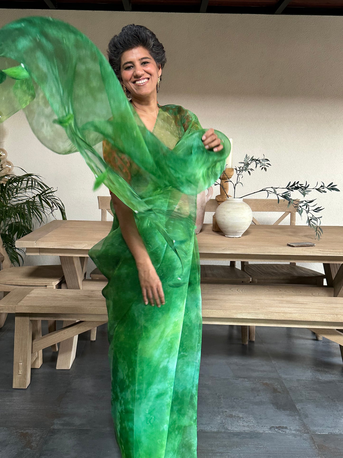 MEERA BAI SILK ORGANZA SAREE