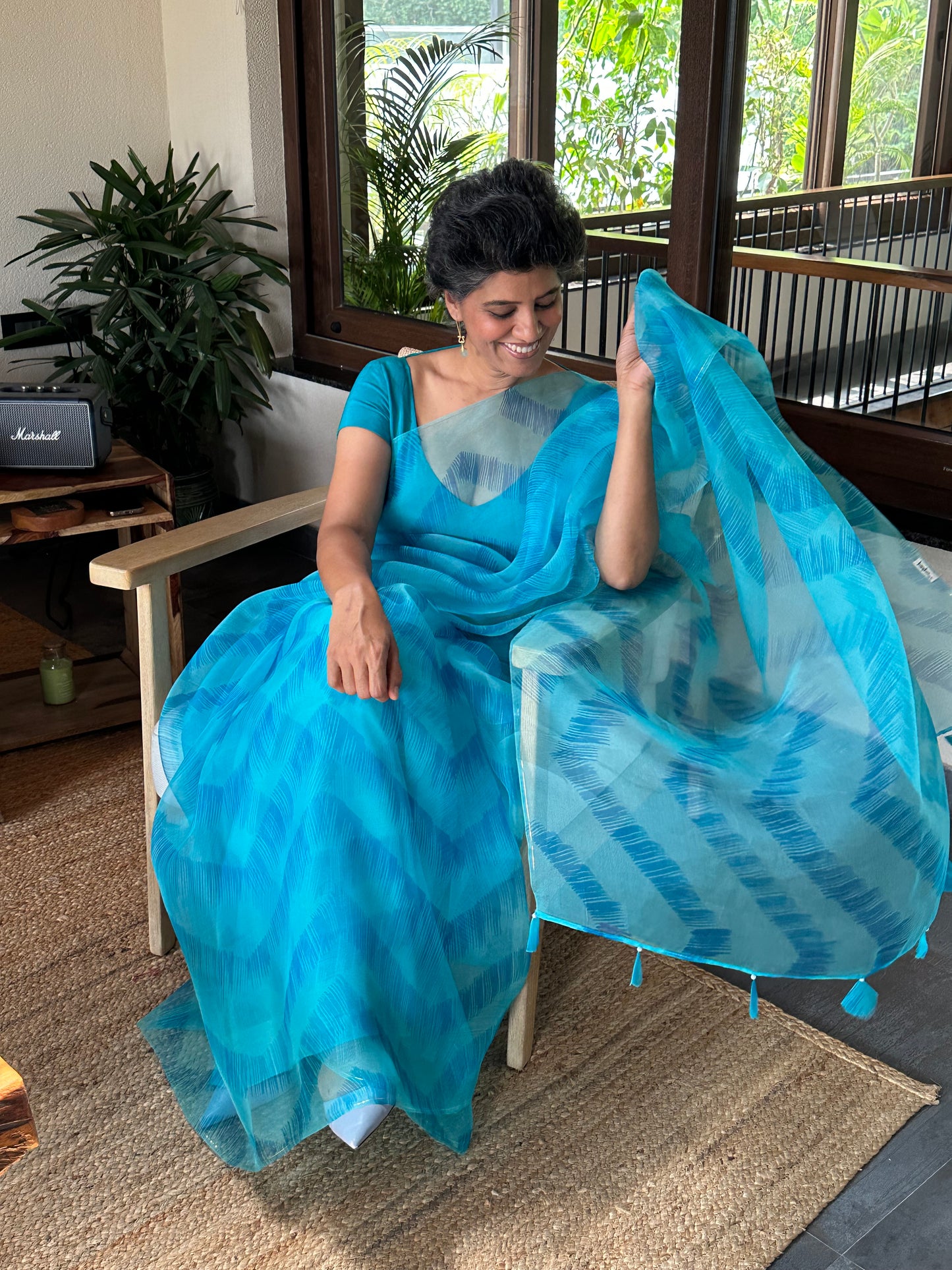 SUNITI DEVI SILK ORGANZA SAREE