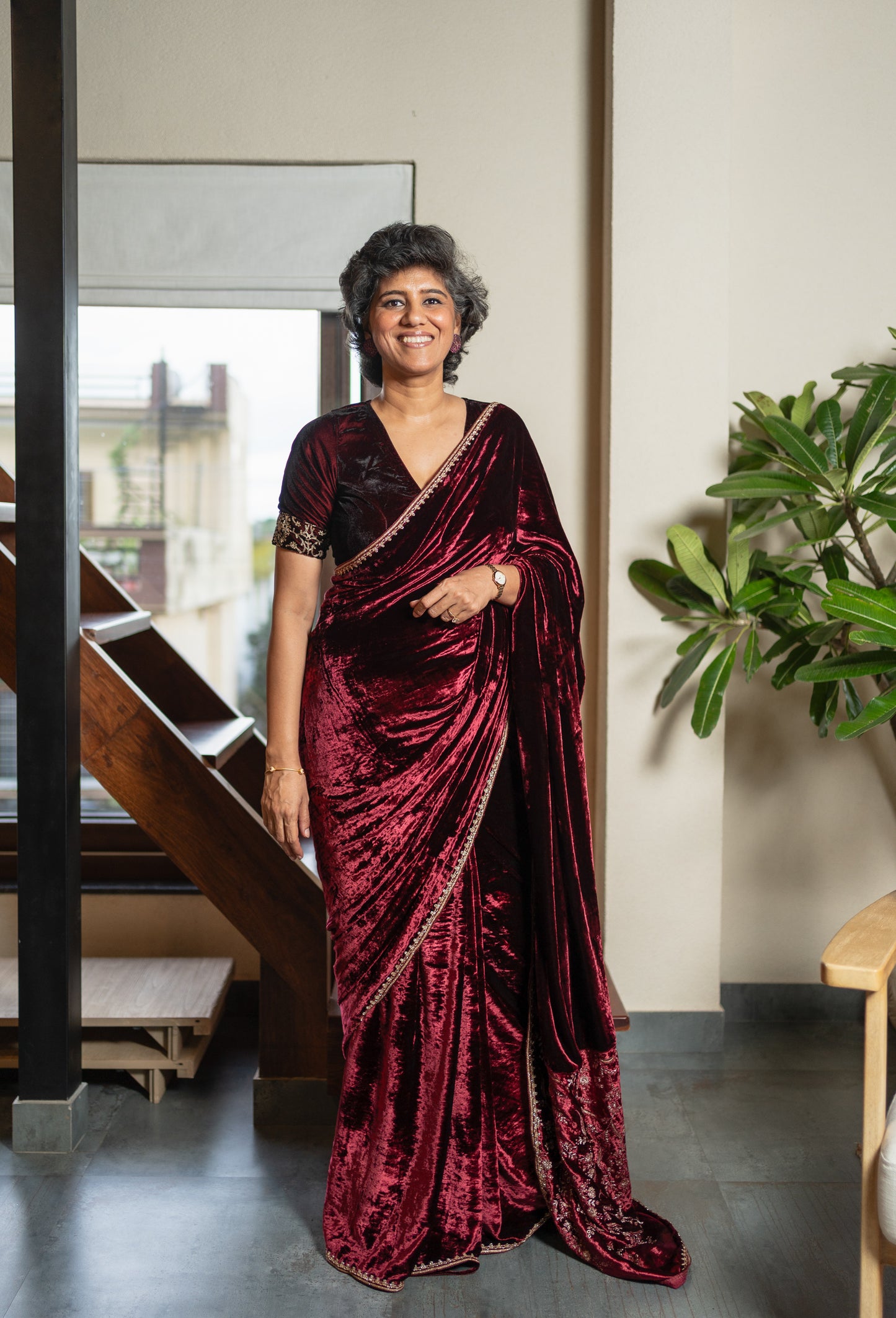 SAHDEV VELVET SARI