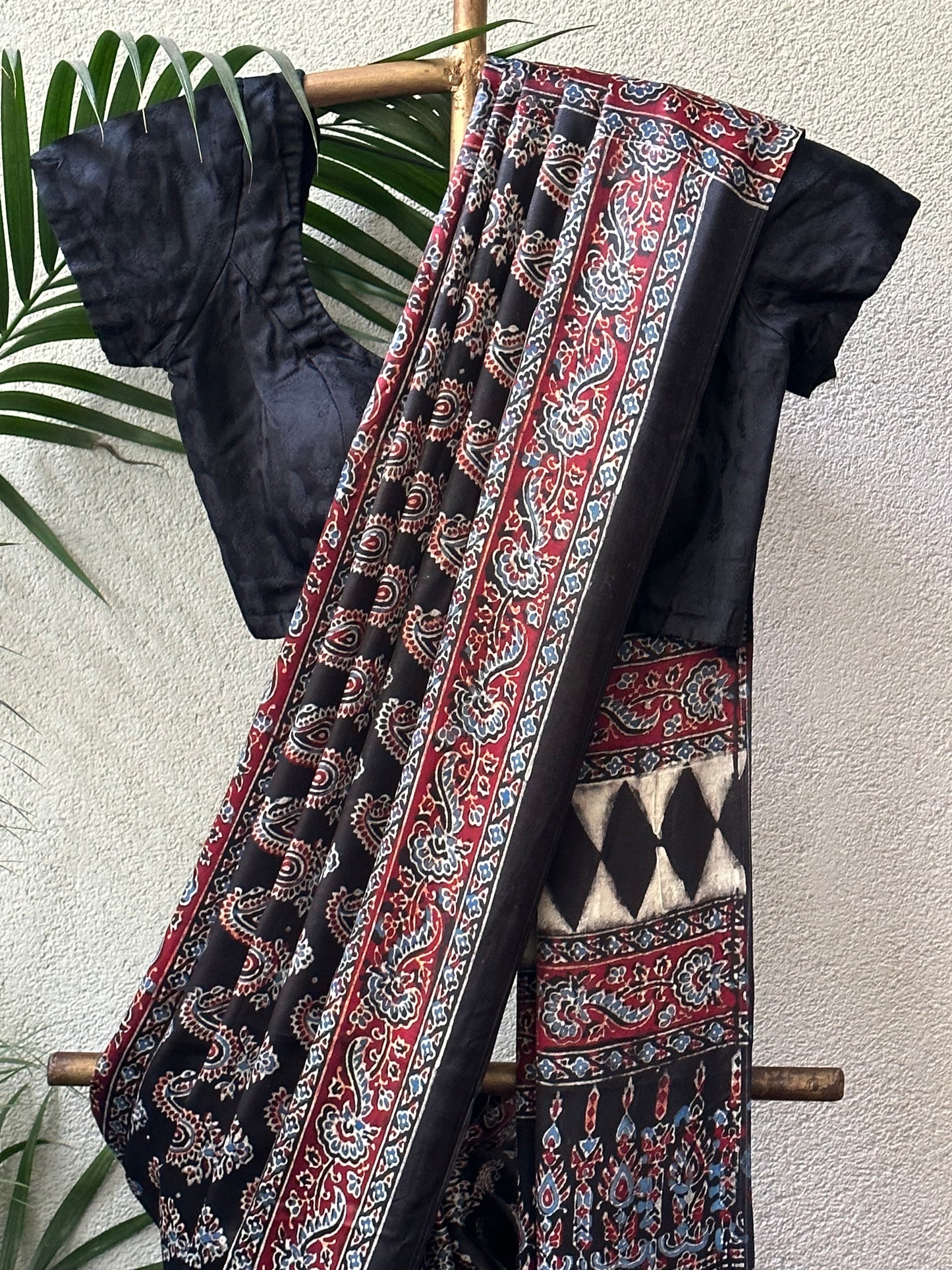 KATYANI PEETH AJRAKH MODAL SARI