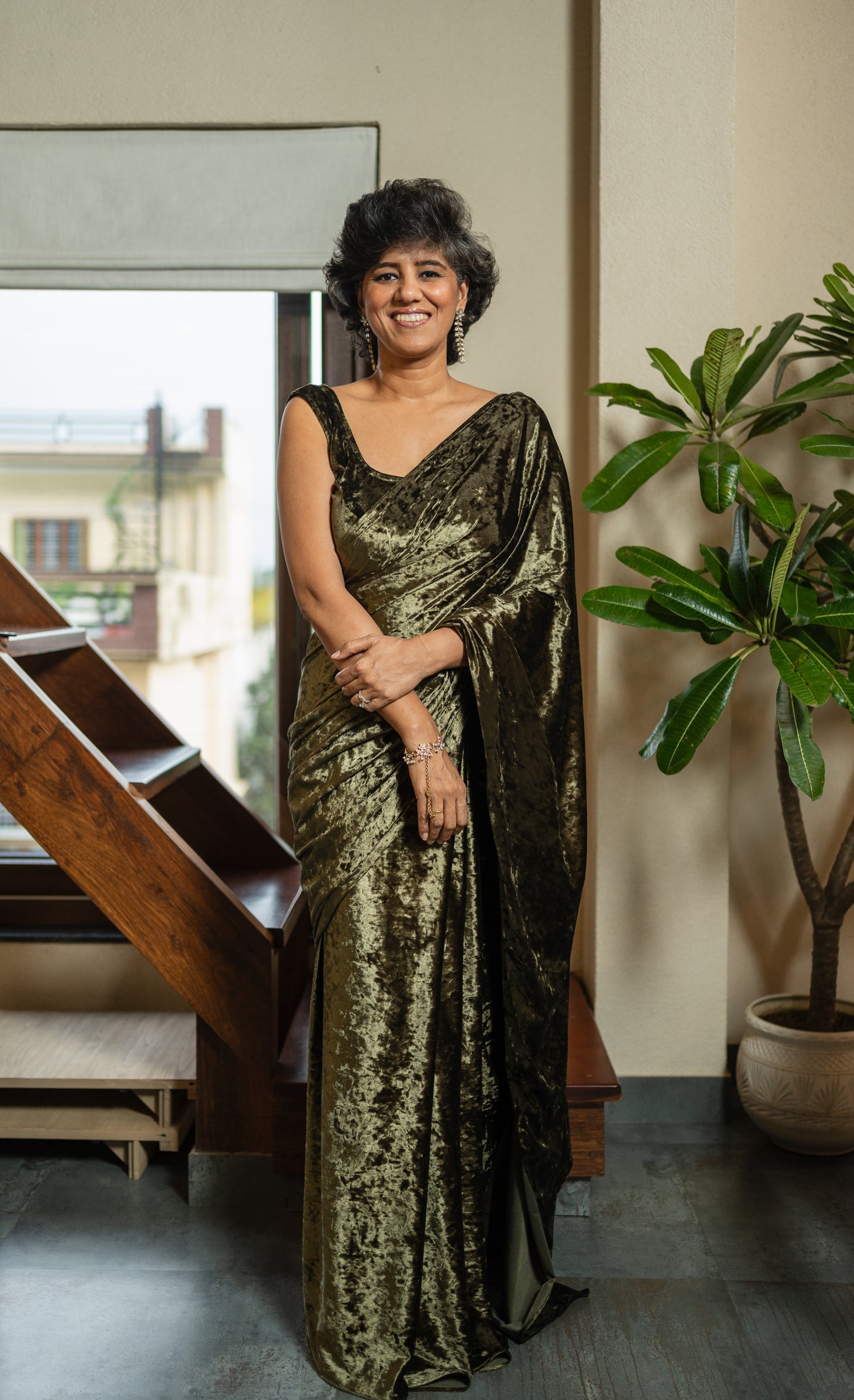 RADHA RANI VELVET SARI