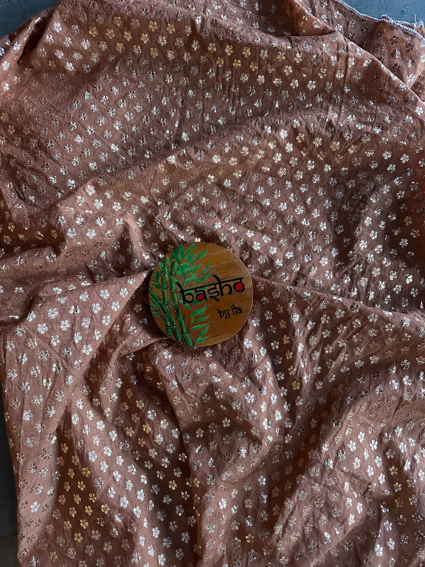 CHANDRABHEDI TISSUE SARI