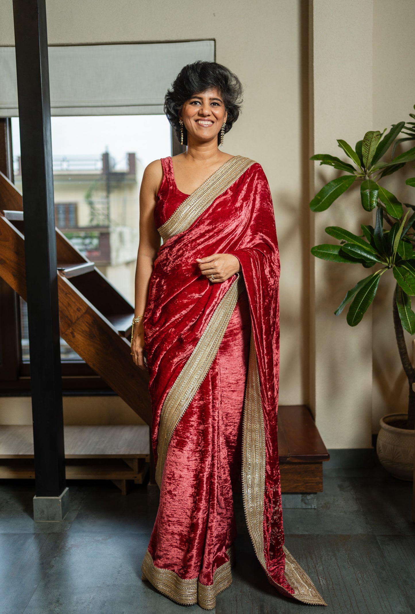 RUPMATI VELVET SARI