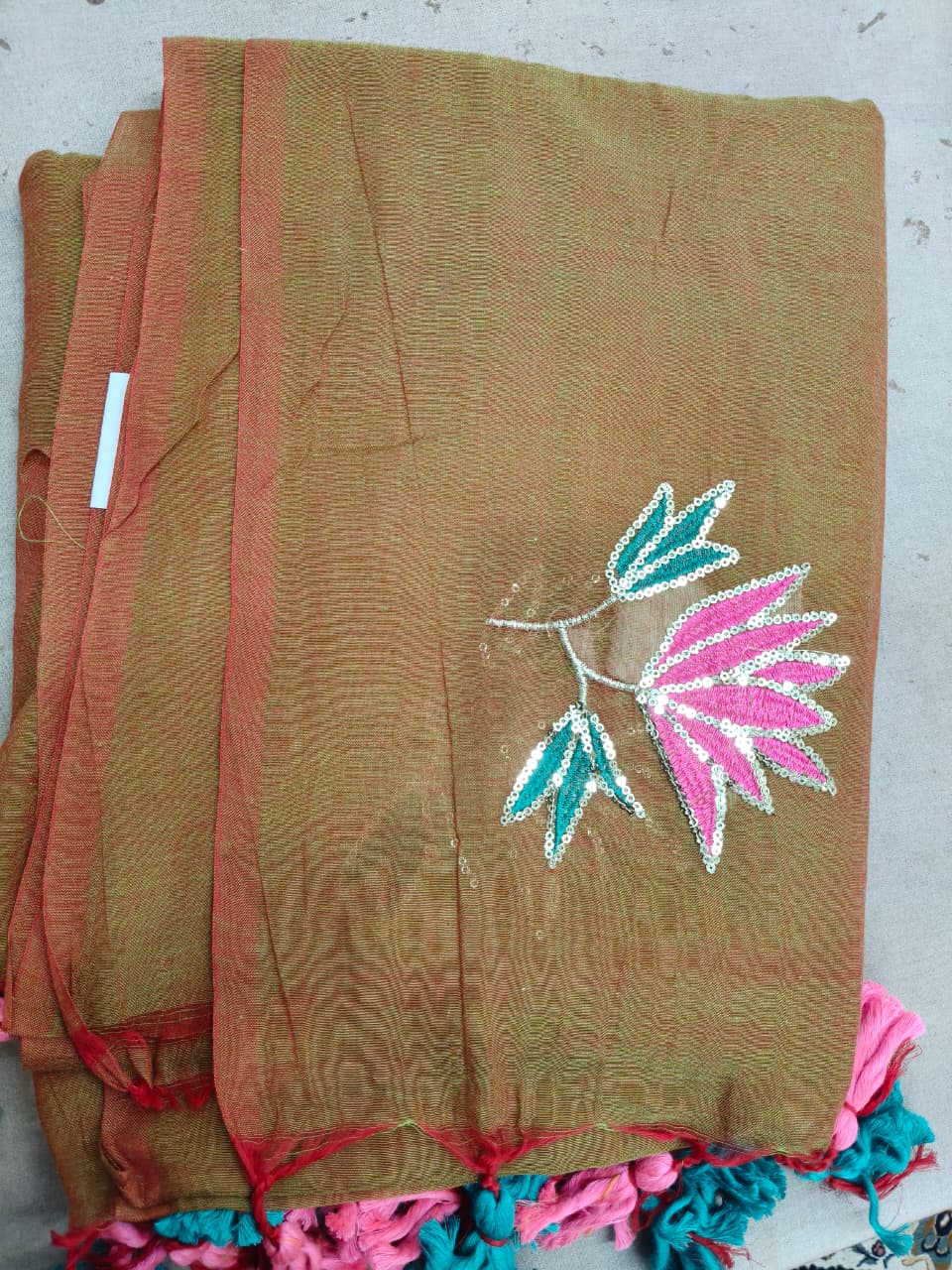MUL COTTON EMBROIDERY SEQUIN 1990