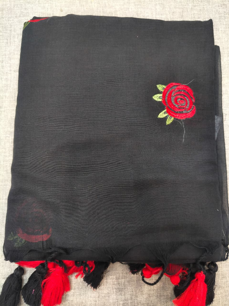 ROSE FLOWER MUL COTTON SARI 1890