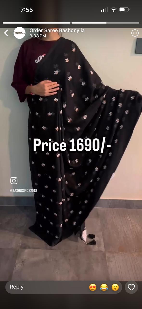MUL COTTON SIBOI FLOWER SARI 1690