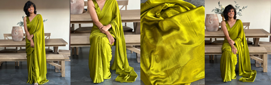 Experience Timeless Elegance with the DEVAVRATA MODAL SARI from Basho by Ila!