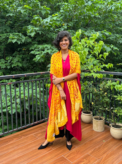 GARIMA  BANDHANI  MODAL  DUPATTA
