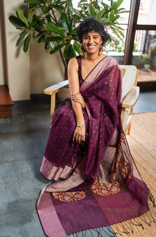 KIRAN  SILK  SARI