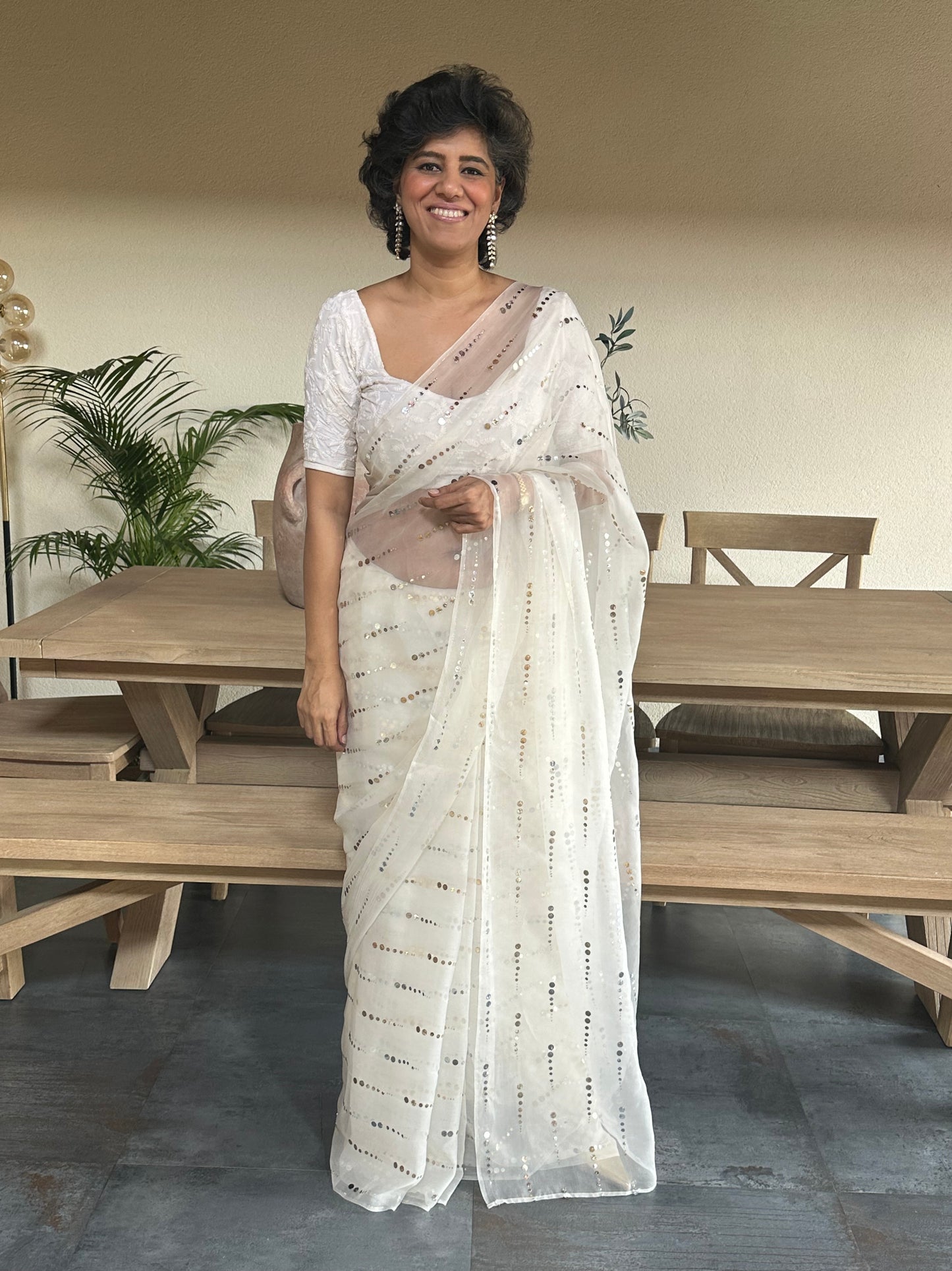 NEETA RANI  SILK ORGANZA SAREE