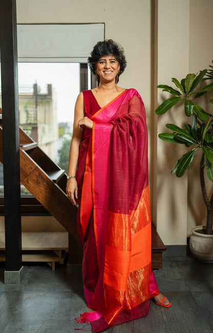WISHA  SILK  SARI
