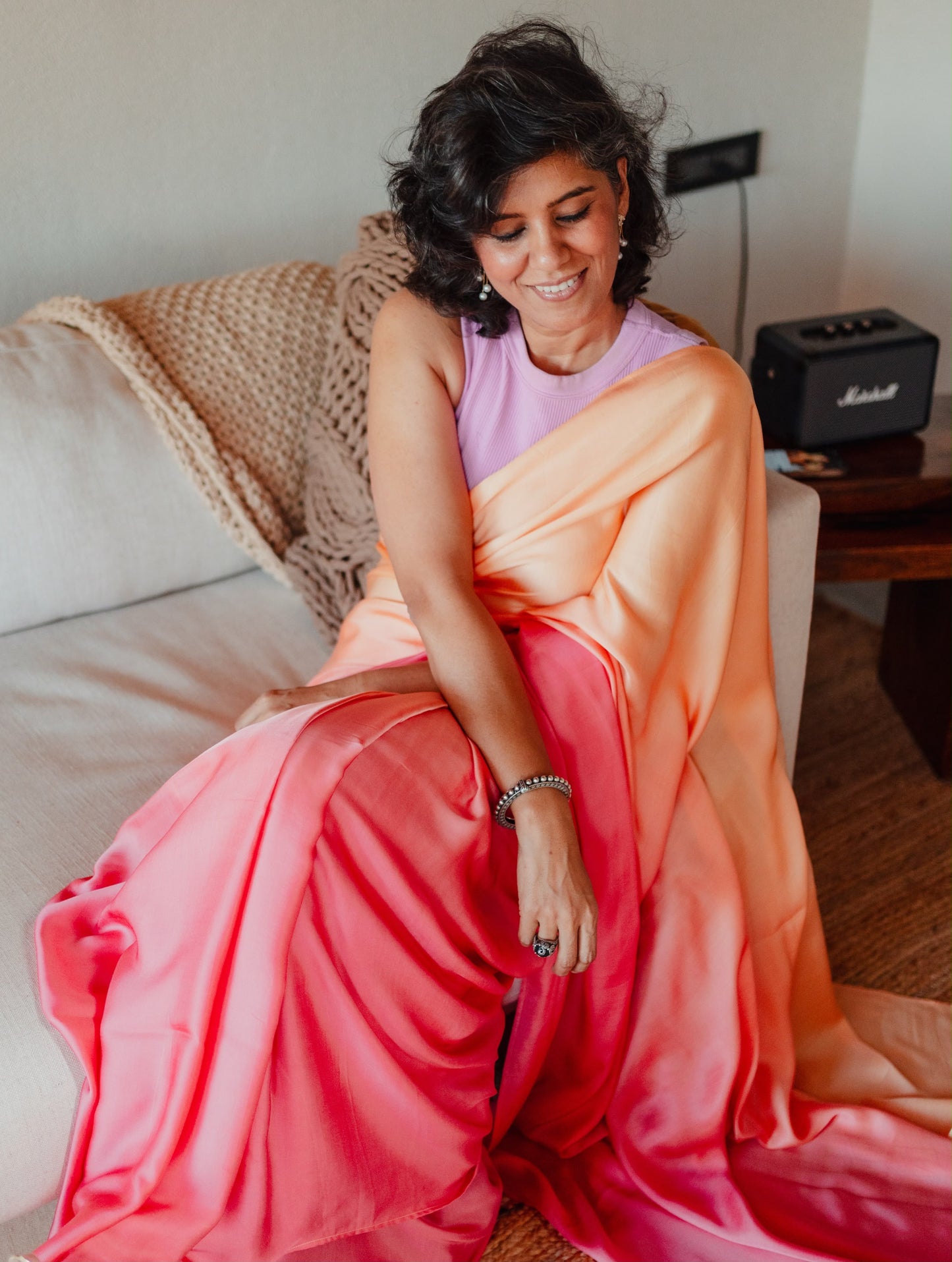 VANDANA  SHADED  MODAL  SARI