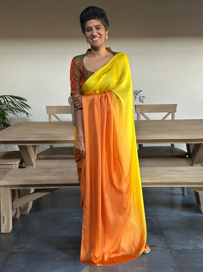 SIVA YELLOW SHADED MODAL SARI