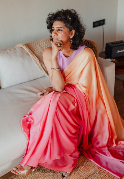 VANDANA  SHADED  MODAL  SARI