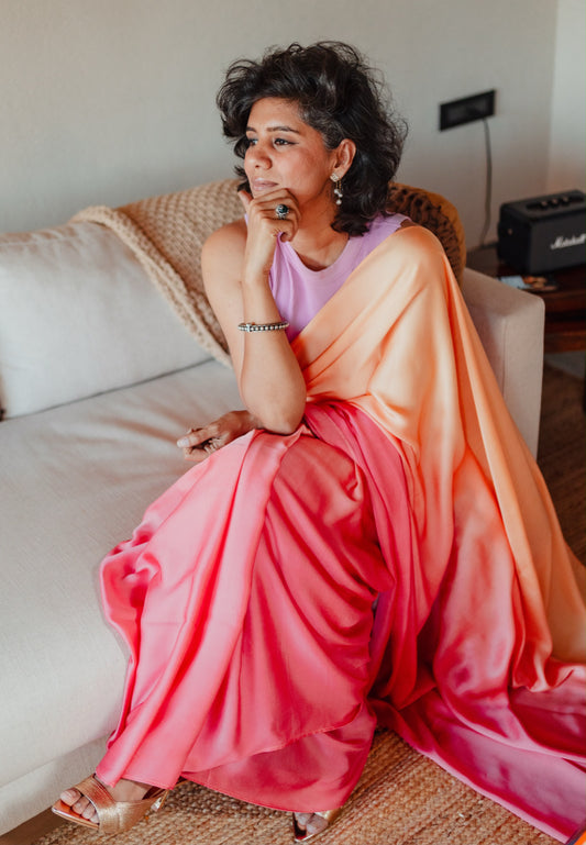 VANDANA  SHADED  MODAL  SARI