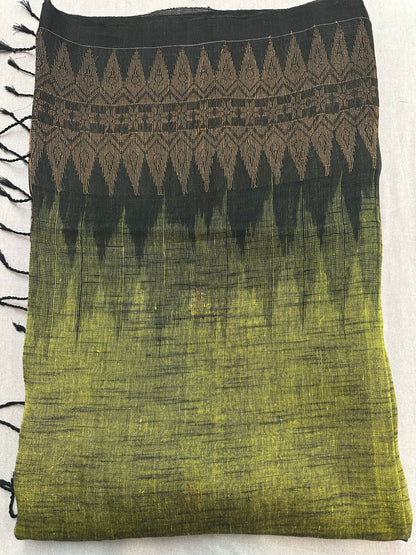 HANDLOOM LINEN FLOWER SARI 3800 / 4600 / 4800