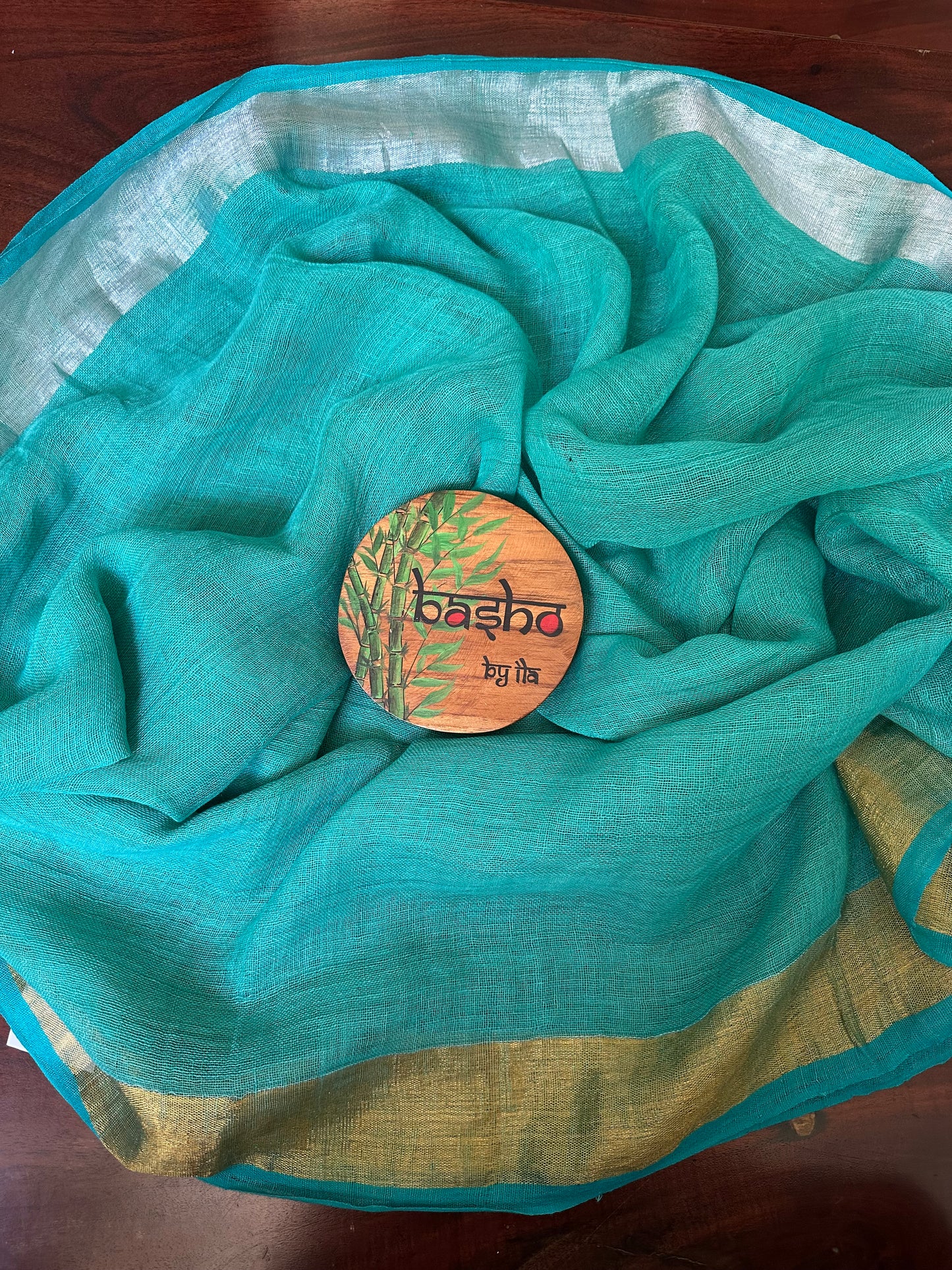REEMA 7  LINEN  SARI