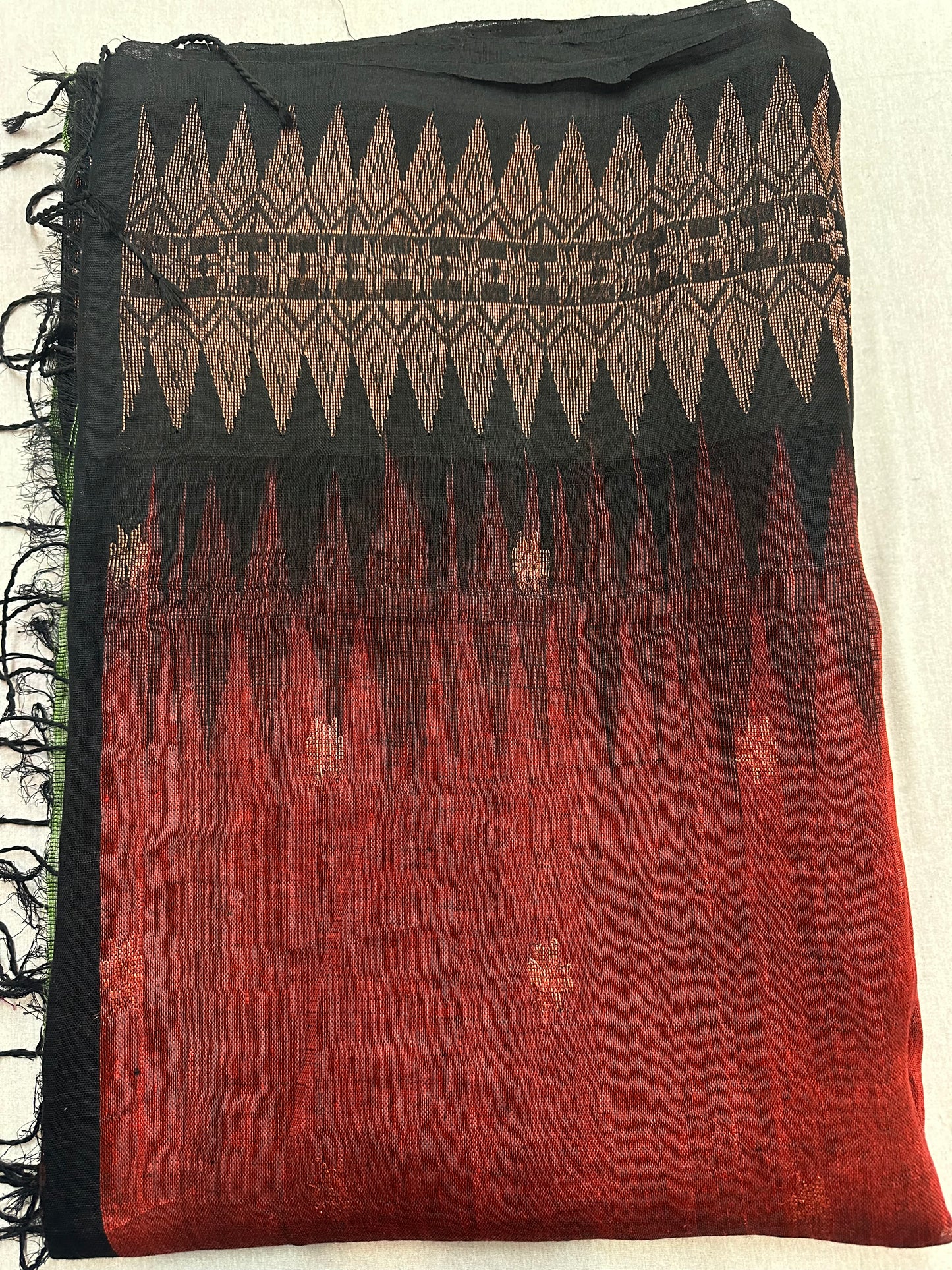 HANDLOOM LINEN FLOWER SARI 3800 / 4600 / 4800