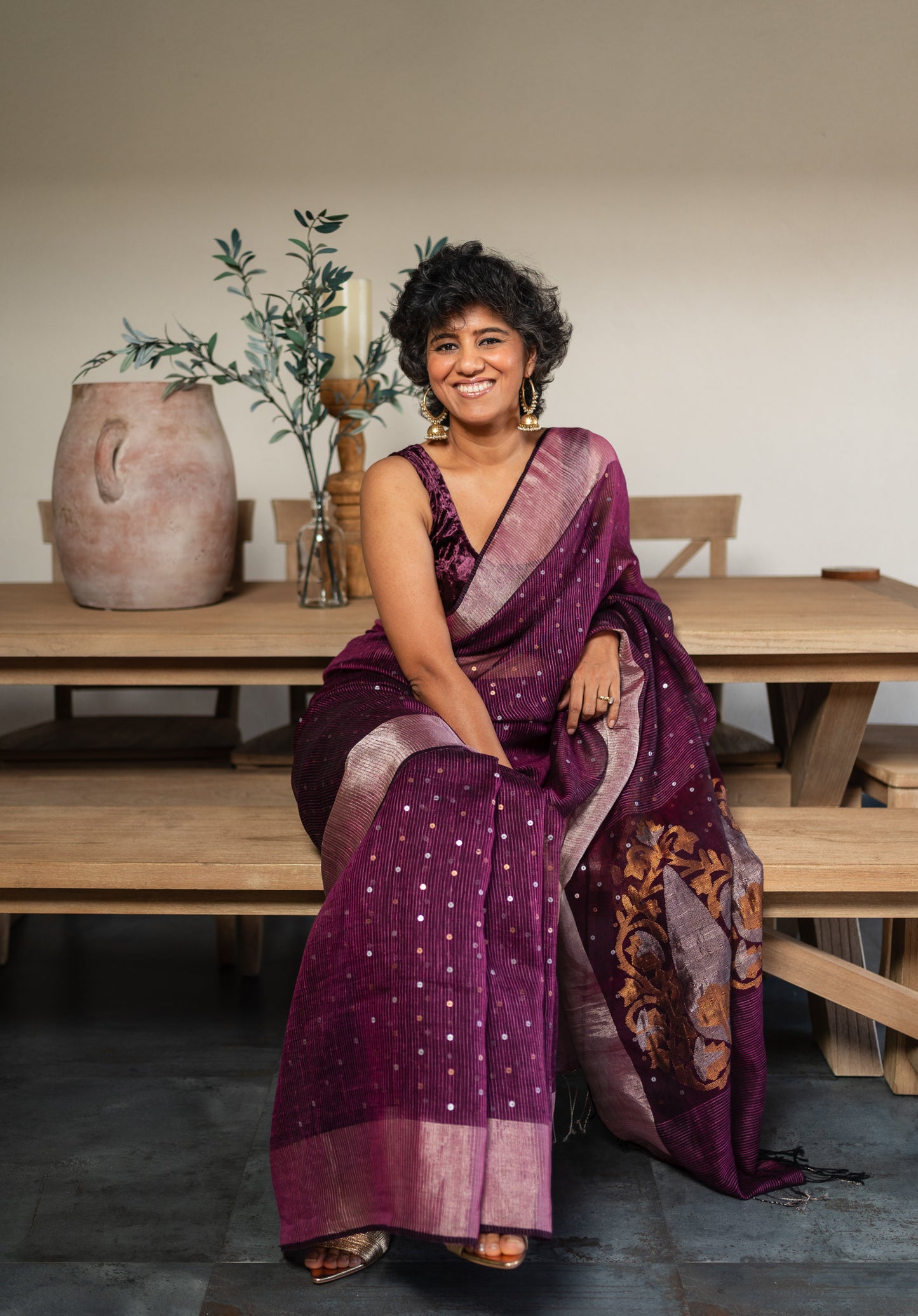 KIRAN  SILK  SARI