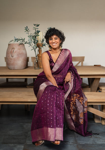 KIRAN  SILK  SARI