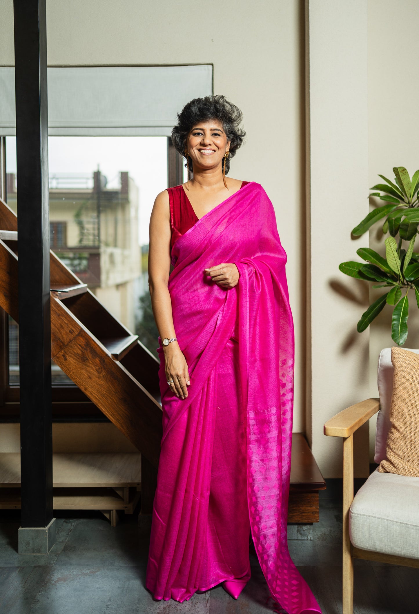 USHIKA  SILK  SARI