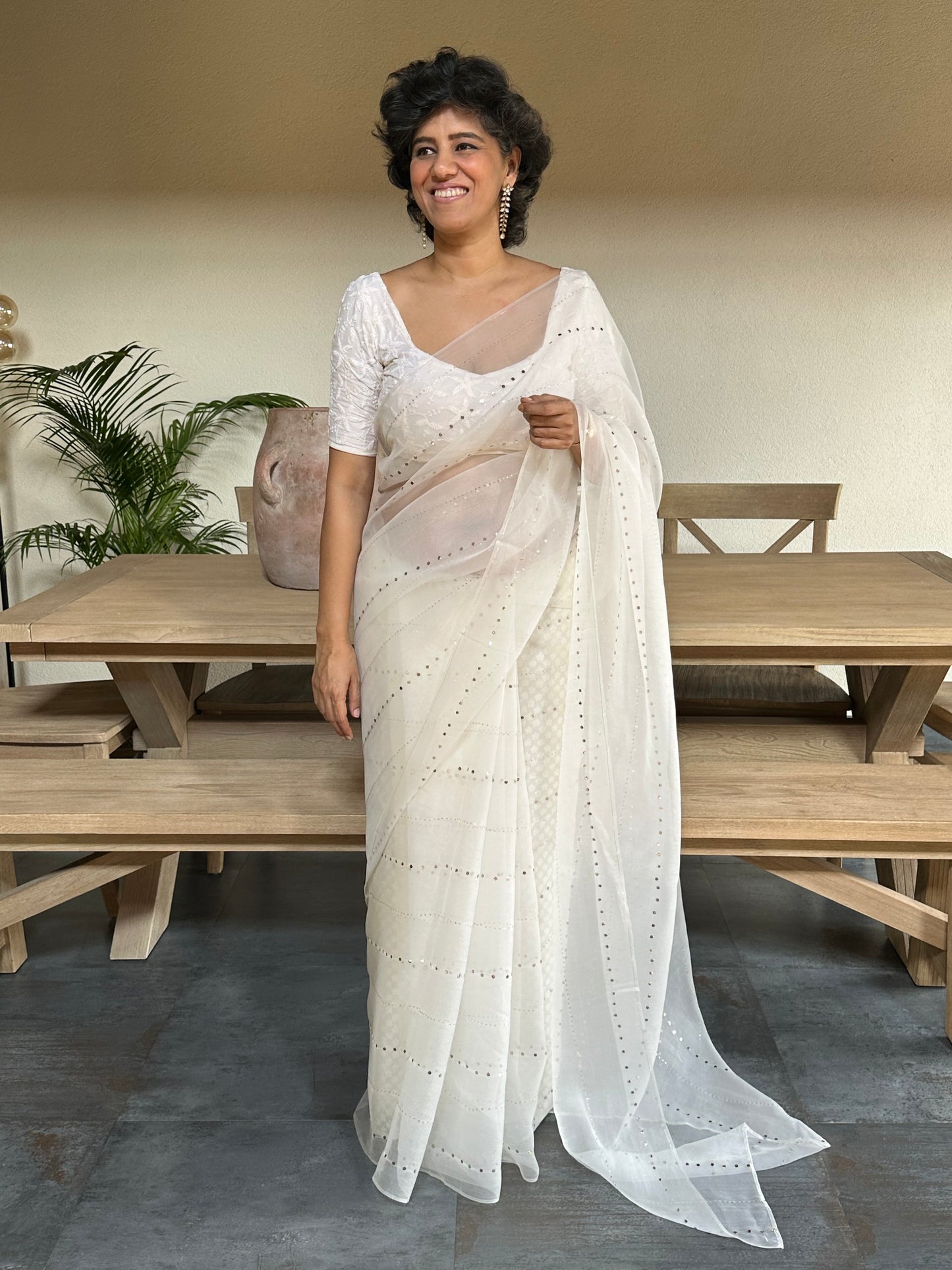KHUSHBU RANI SILK ORGANZA SAREE