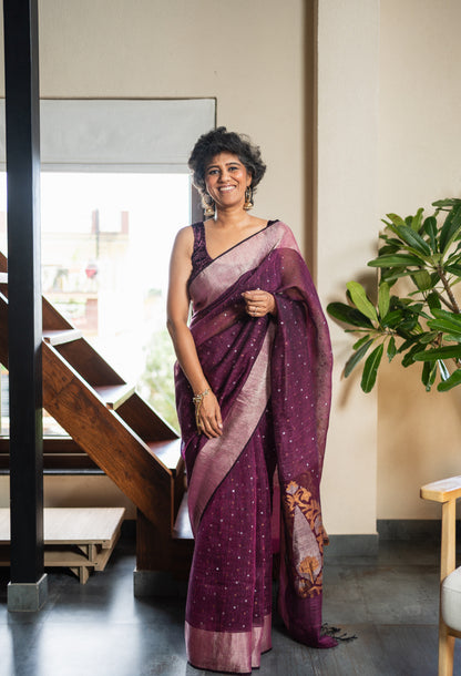 KIRAN  SILK  SARI