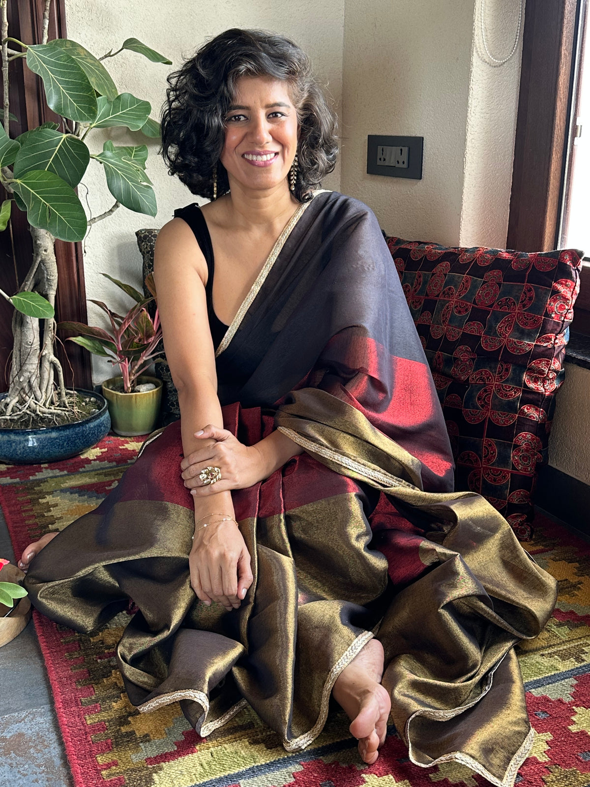 CHANDRAMA TISSUE COTTON SARI