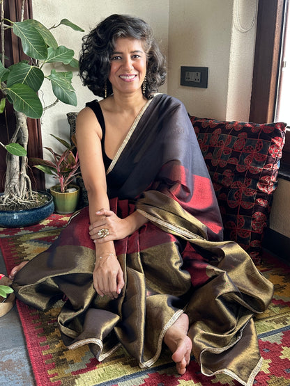 CHANDRAMA TISSUE COTTON SARI
