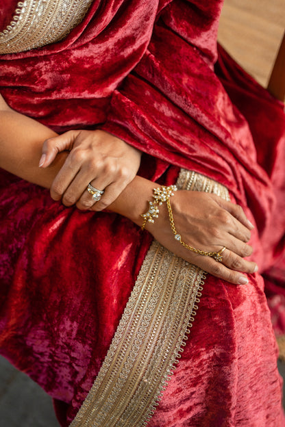 RUPMATI  VELVET  SARI