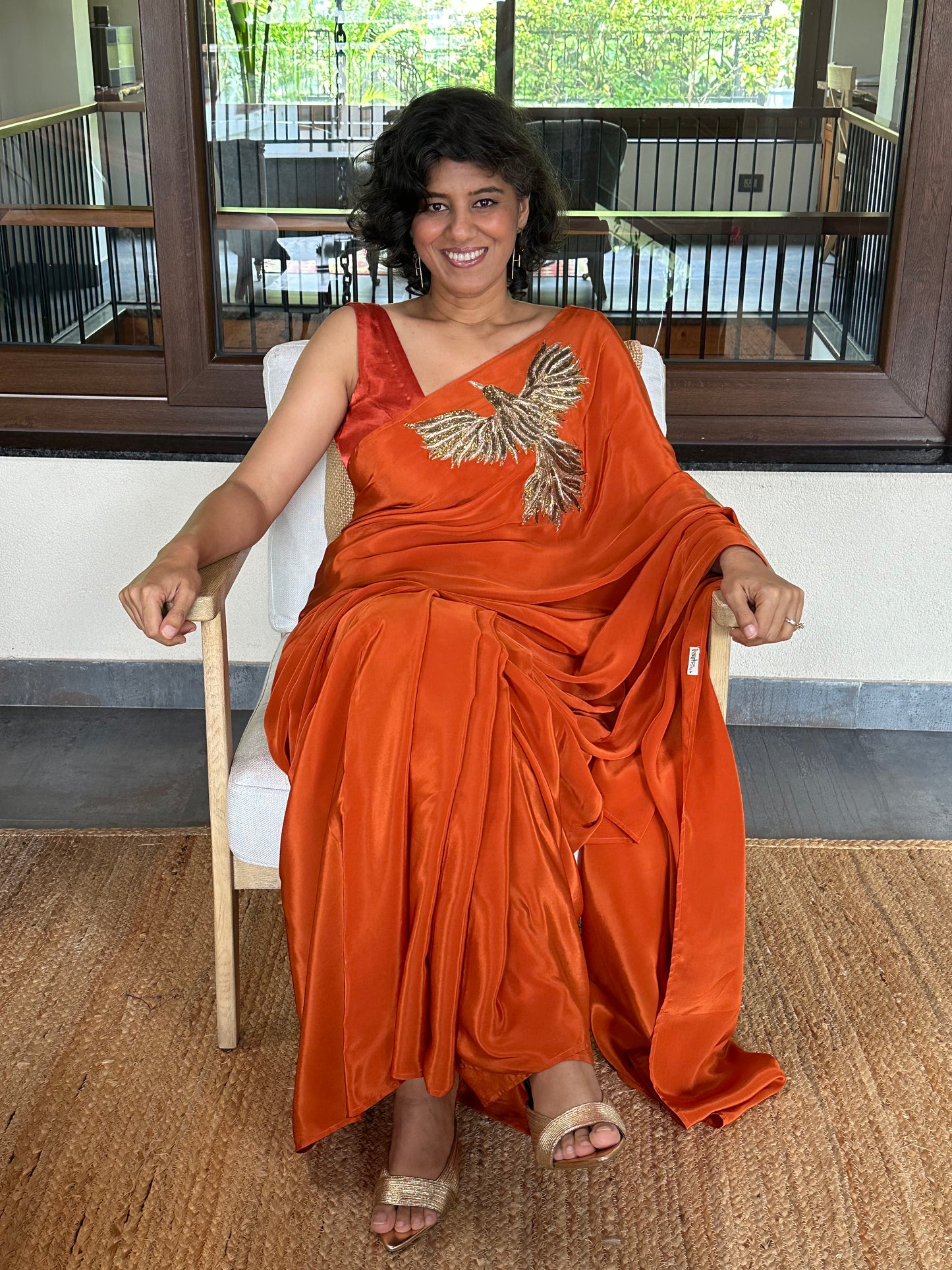 INSPIRE - CINNAMON BROOCH SARI