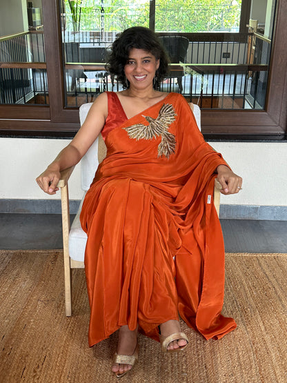 INSPIRE - CINNAMON BROOCH SARI