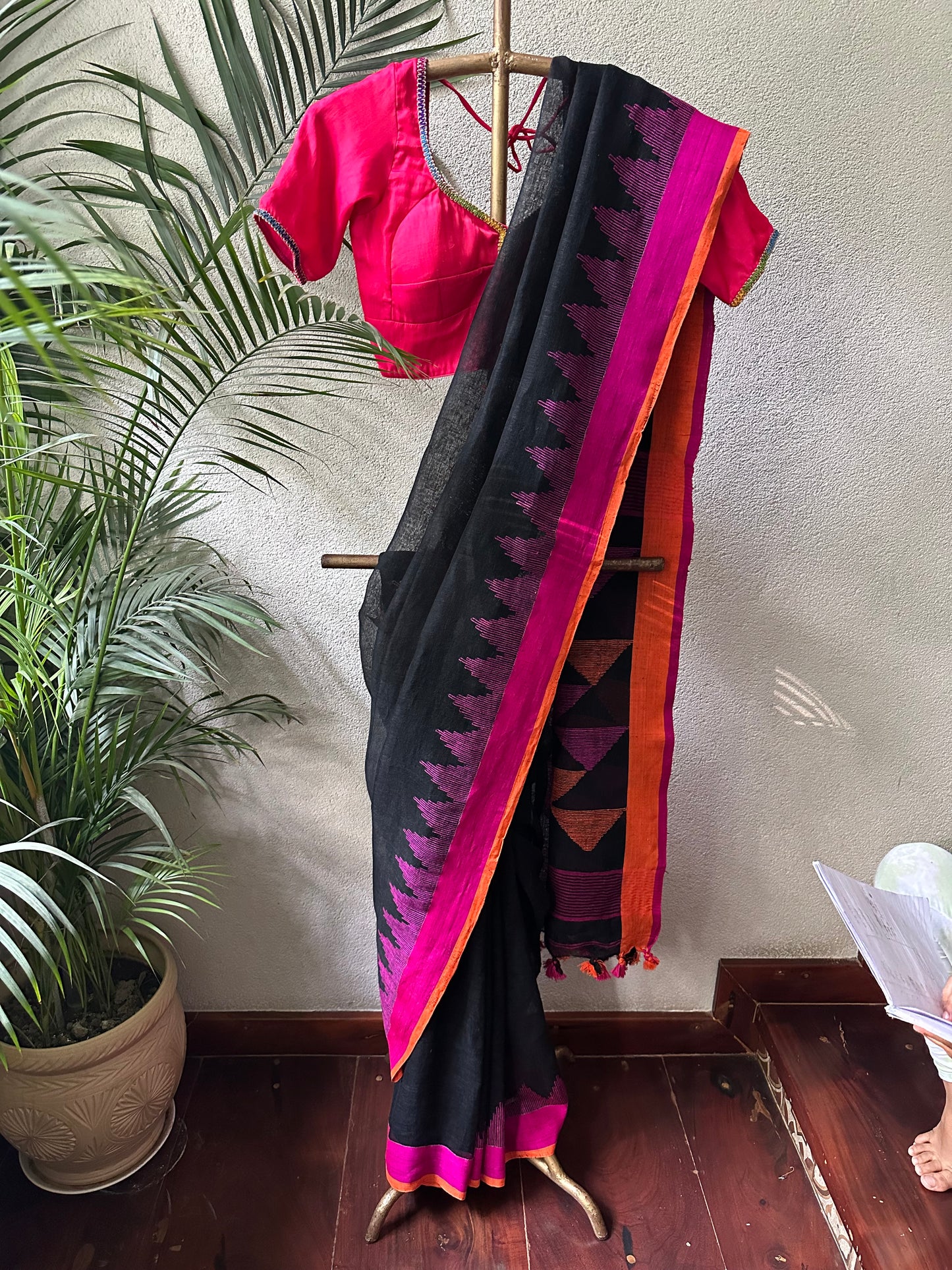 REEMA 3  LINEN  SARI