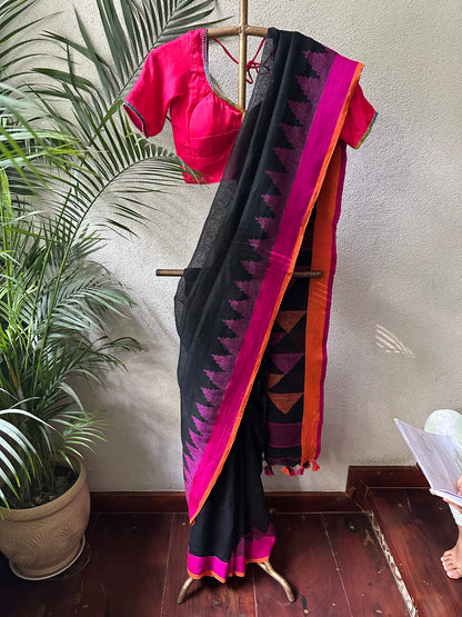 REEMA 3  LINEN  SARI