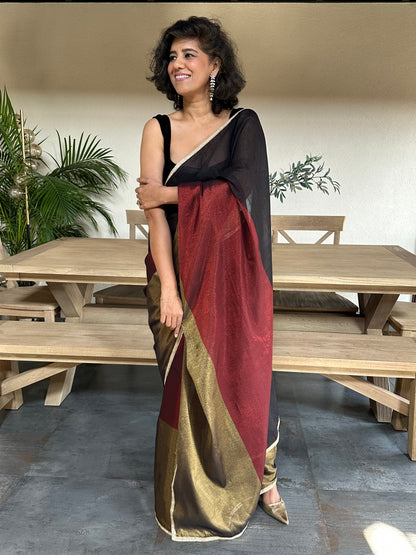 CHANDRAMA TISSUE COTTON SARI