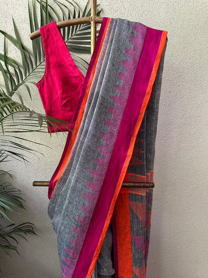REEMA 6  LINEN  SARI