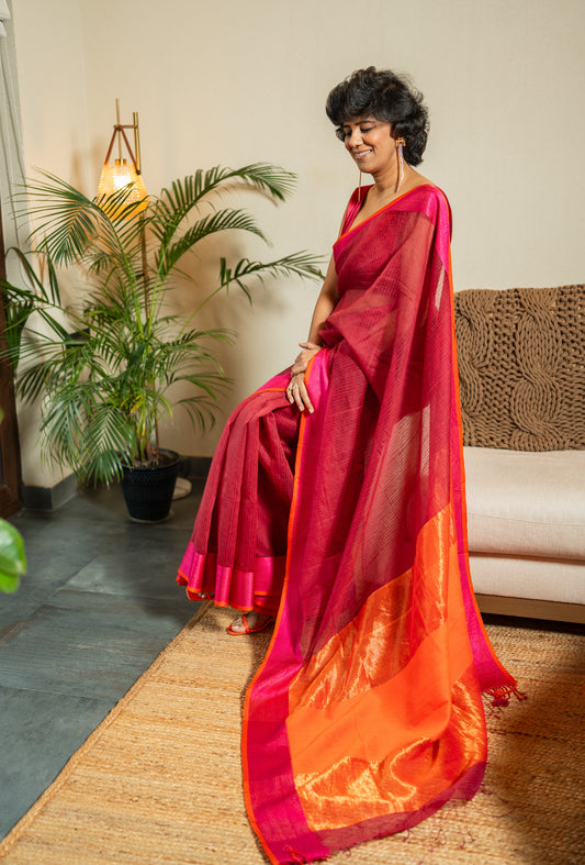 WISHA  SILK  SARI