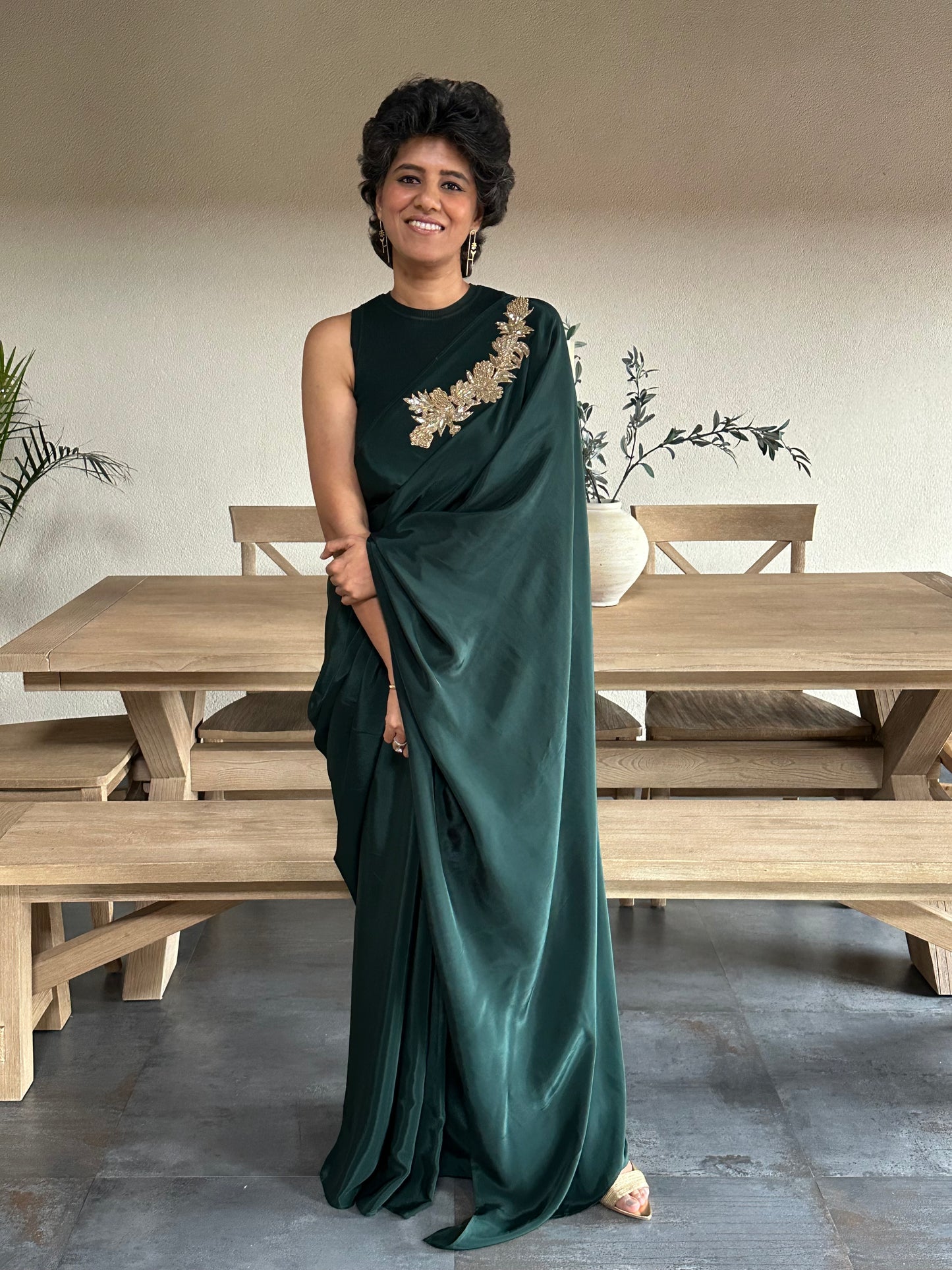 THIS TOO SHALL PASS  BROOCH SARI
