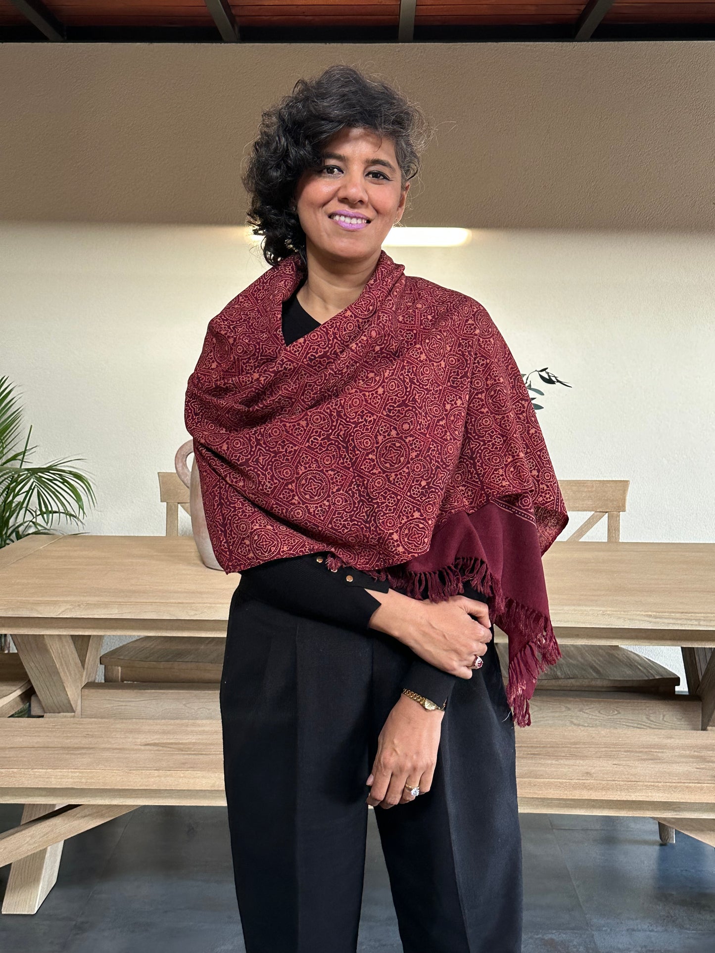 VIBHASU  COTTON  LINEN  STOLE