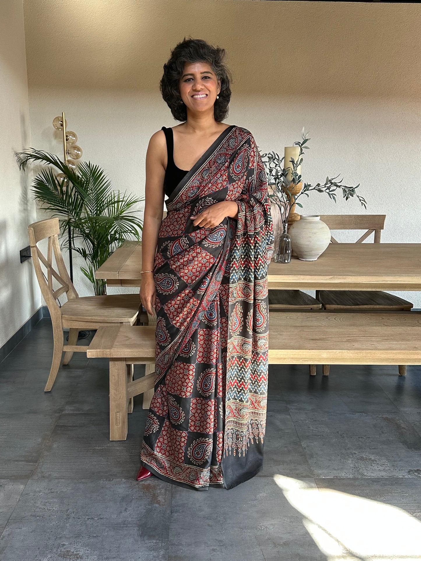 KAMALA  MUSLIN  SARI