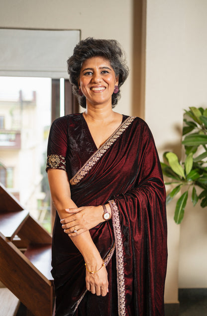 PARIKSHIT VELVET SARI