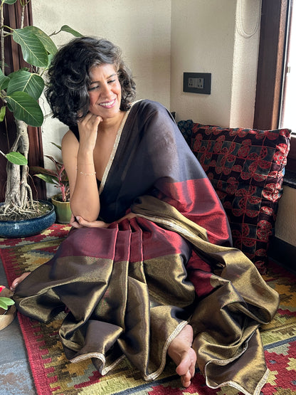 CHANDRAMA TISSUE COTTON SARI
