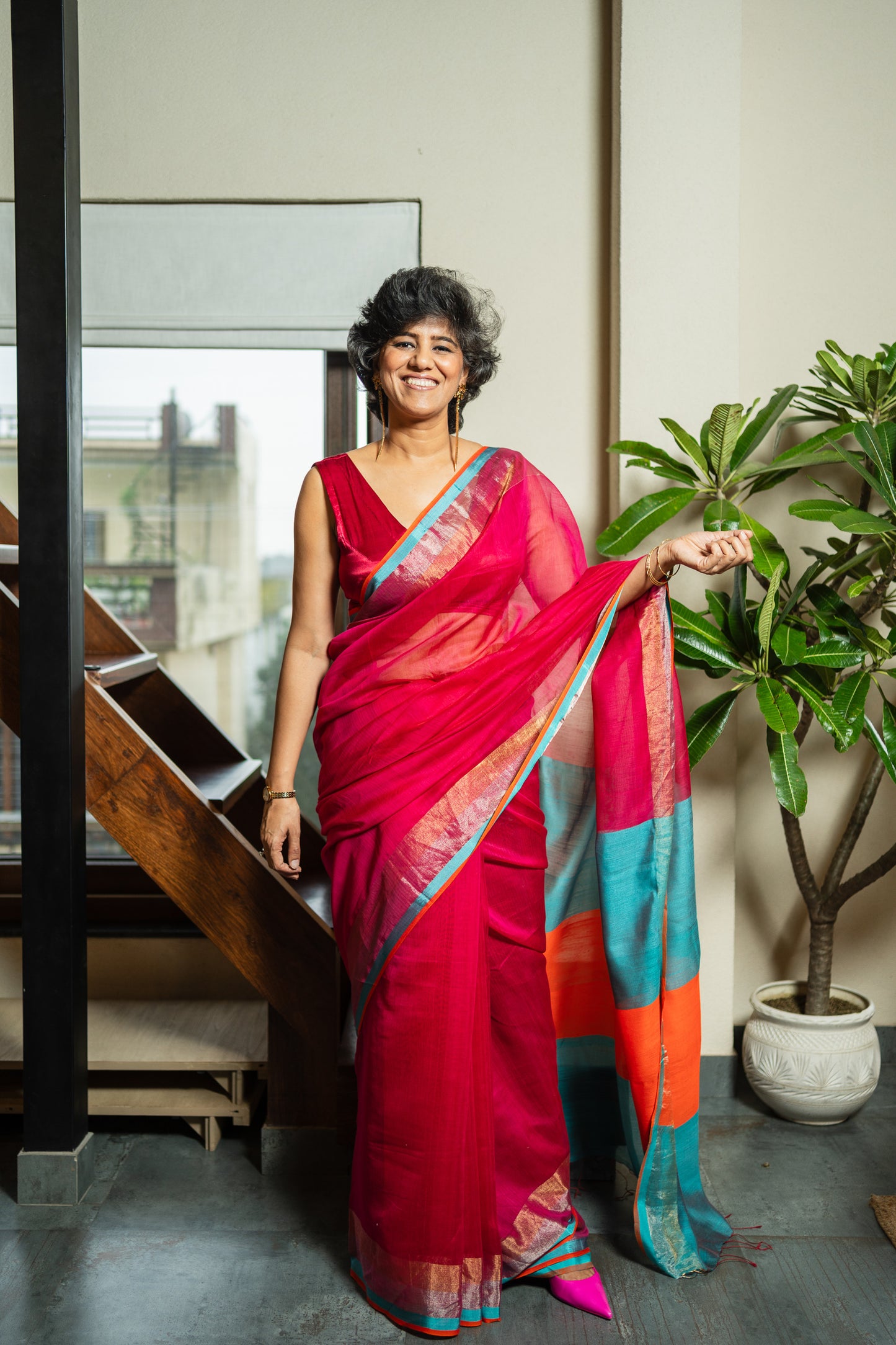 AKSHRA  SILK  SARI
