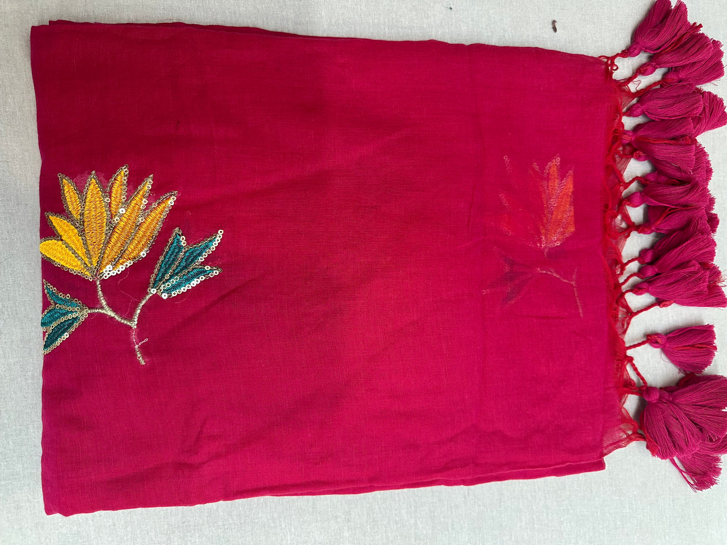 MUL COTTON  EMBROIDERY SEQUIN 1990