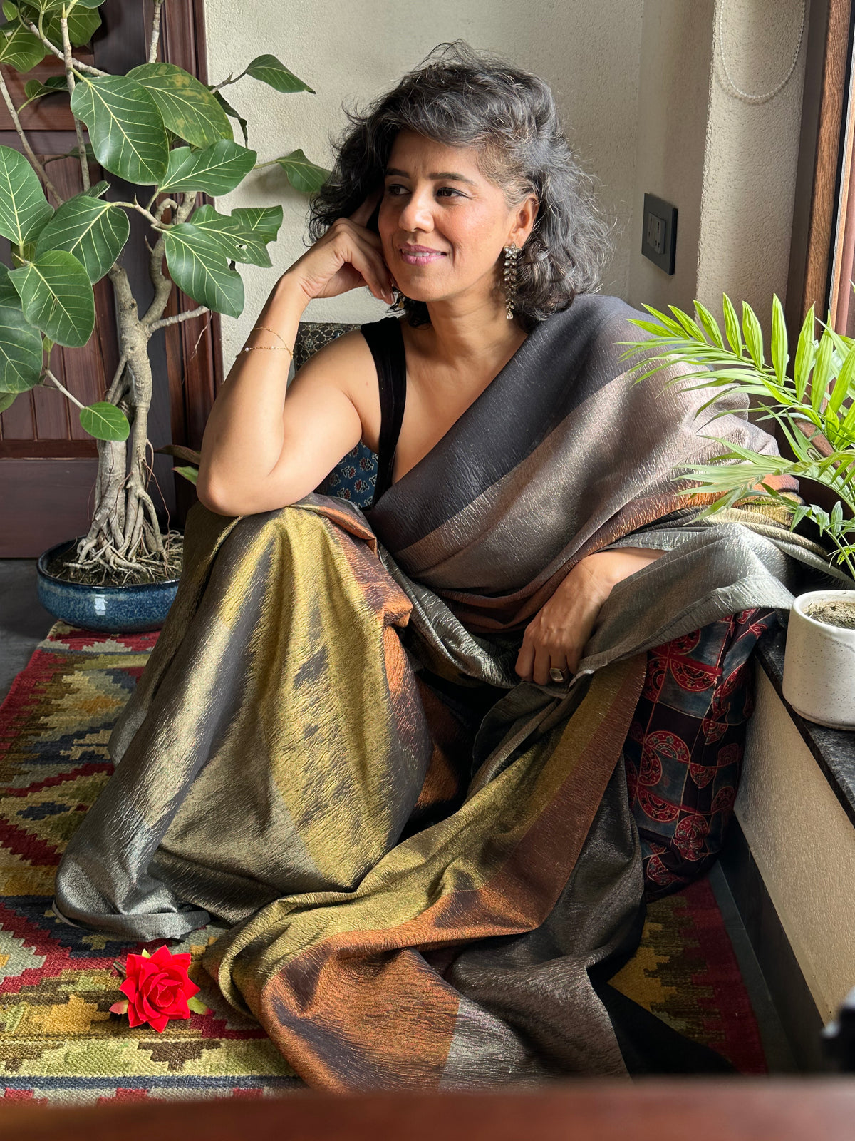 CHANDRKALA  TISSUE SARI